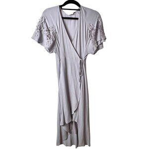ASTR the label purple lined‎ wrap dress women’s small